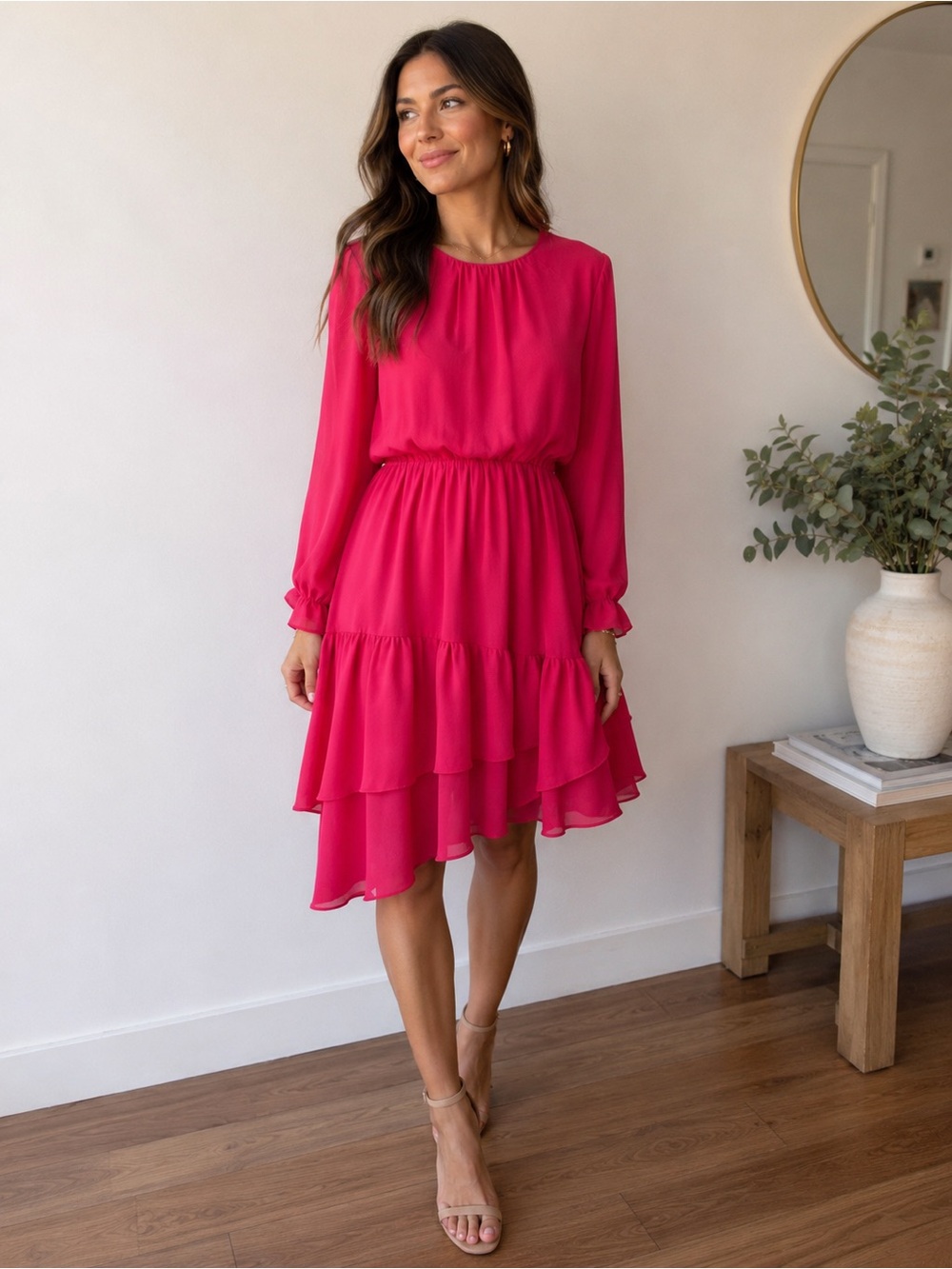 NSR size small Bright pink dress